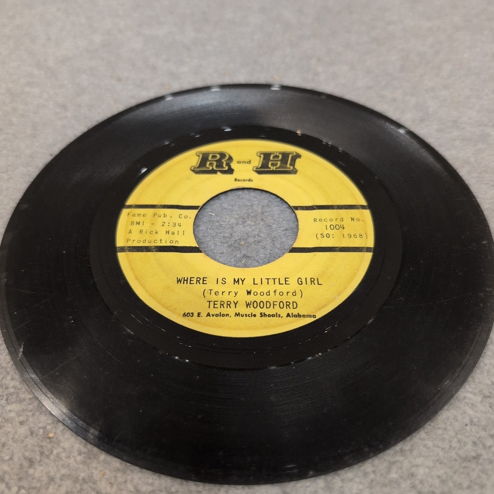 Terry Woodford Where Is My Little Girl I Could Cry 45 R and H Records 1004 Soul - Picture 3 of 3